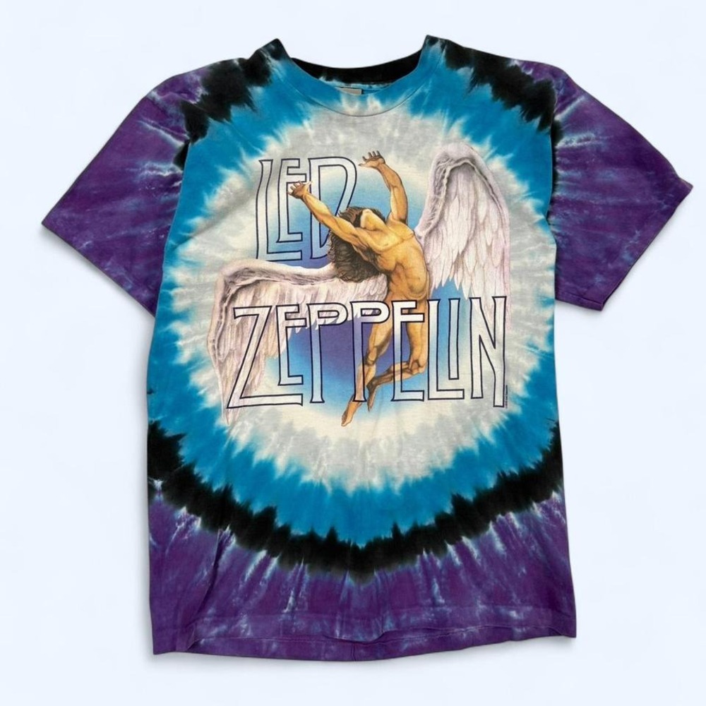 90s Led Zeppelin tye dye vintage tshirt